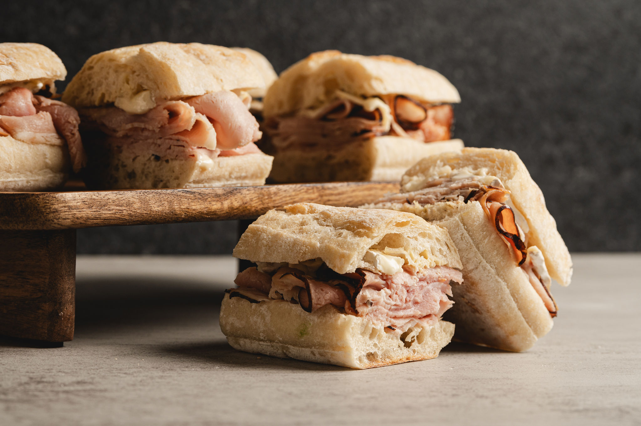 Ham & Brie Breakfast Sandwich (serves 8)